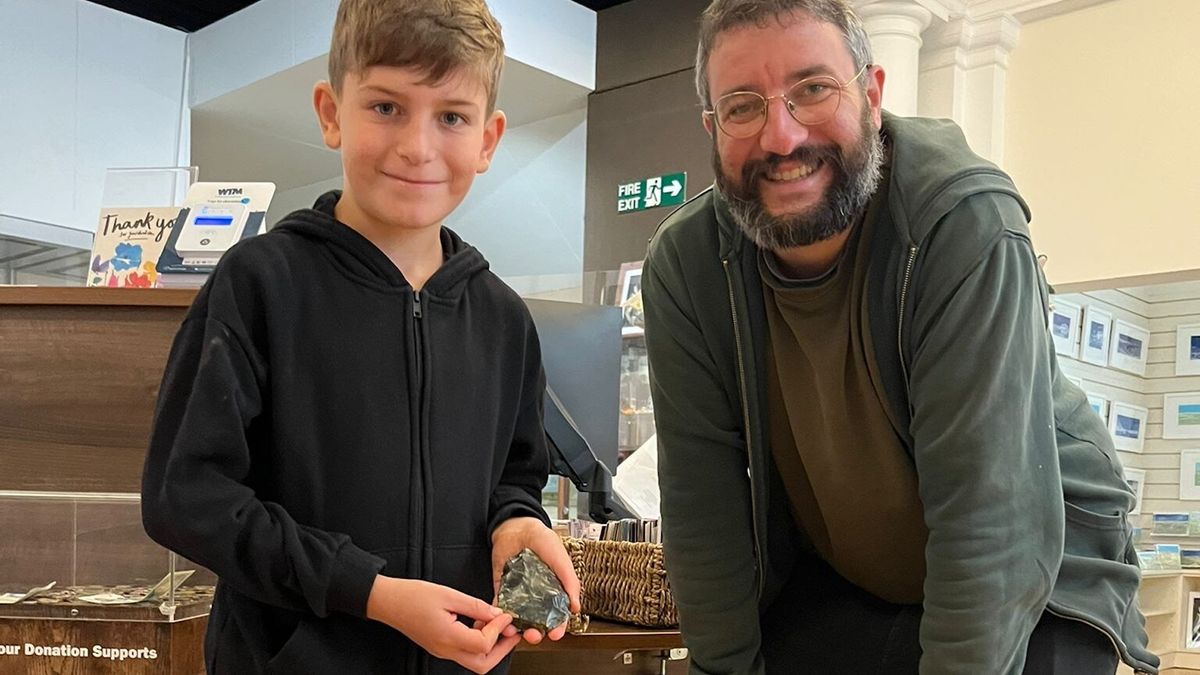 Rock found by a 6-year-old on a beach is actually a 50,000-year-old